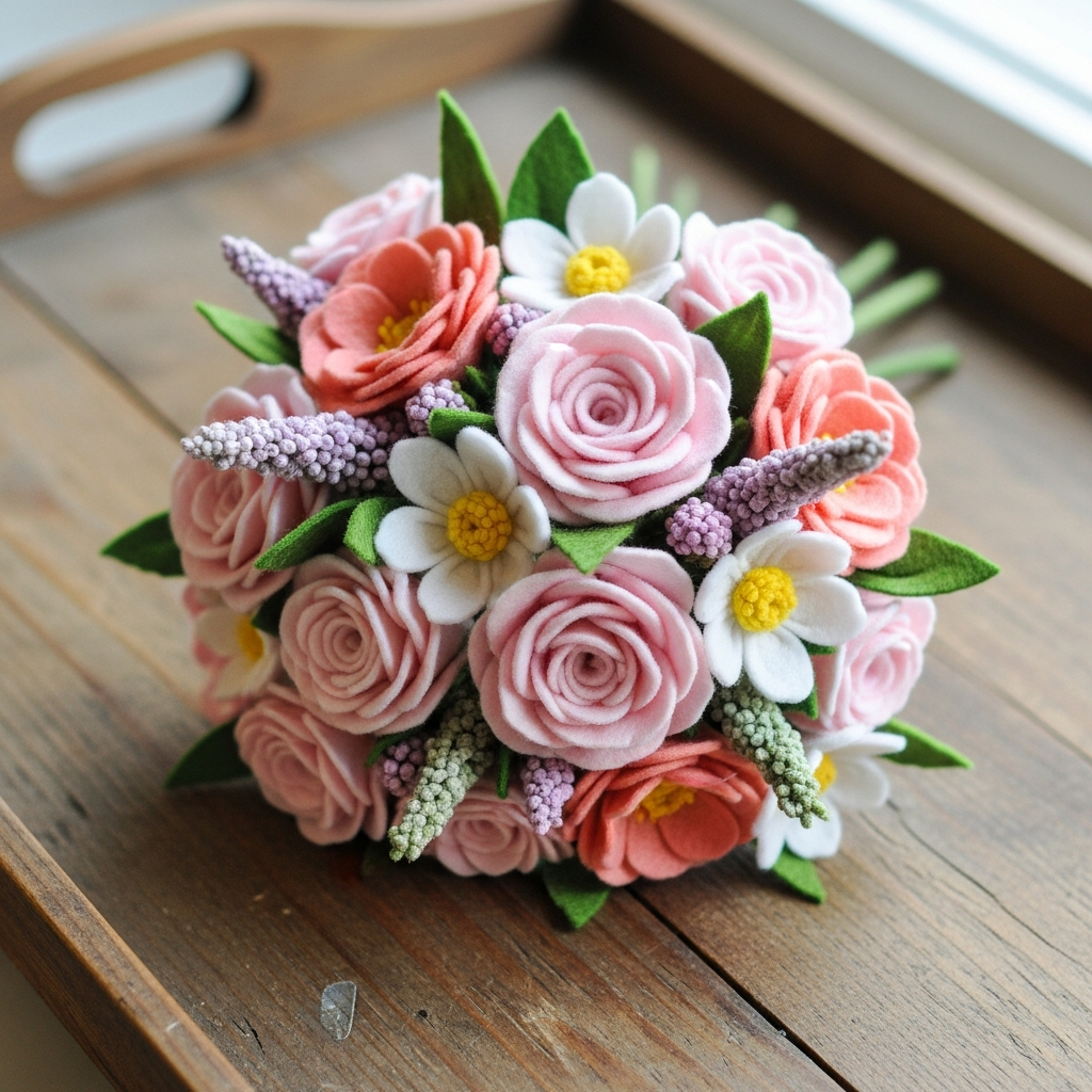 Букет из фетра