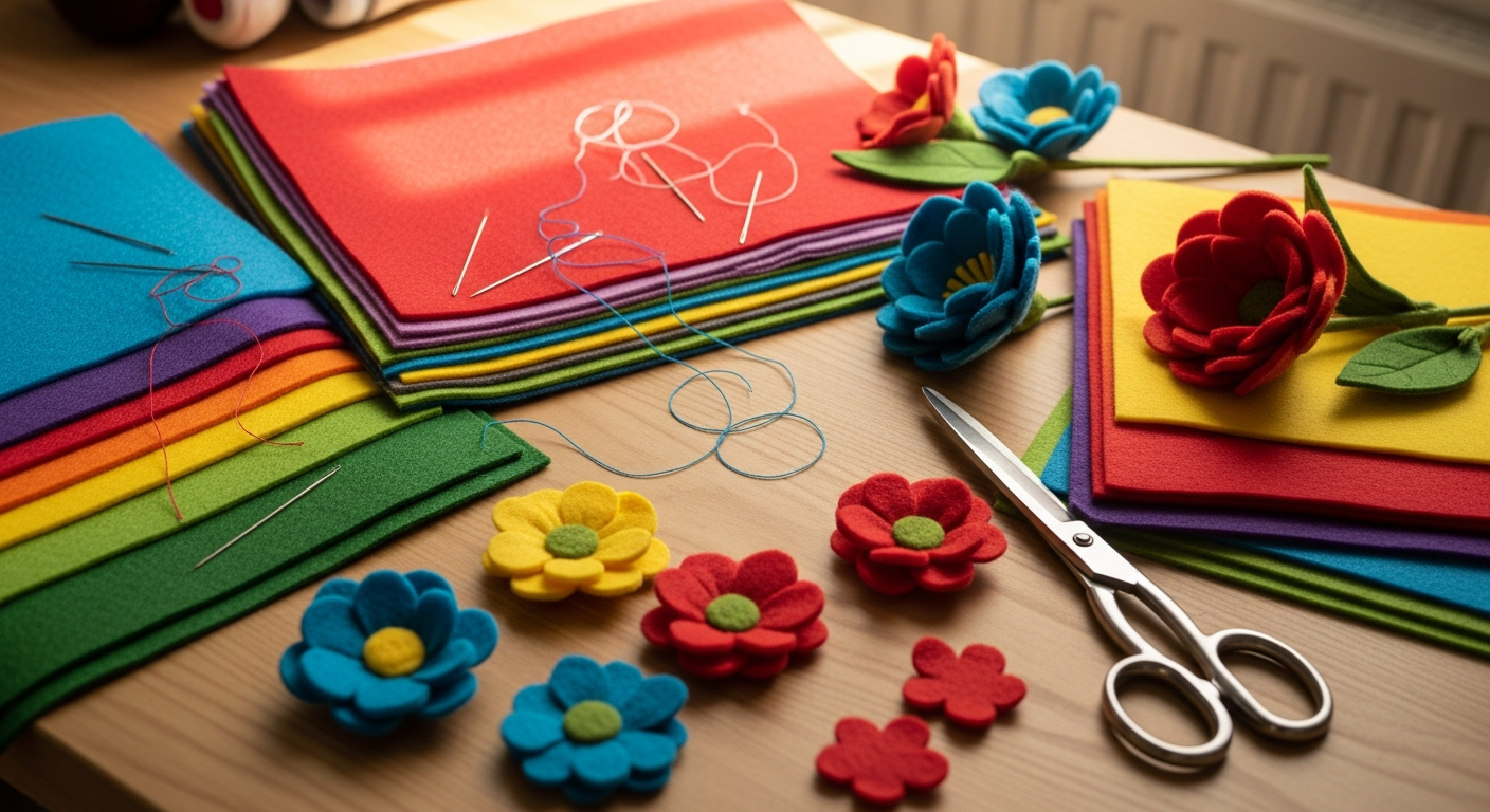 Работа с фетром